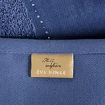 EWA MINGE Ręcznik KARINA w kolorze niebieskim, zdobiony aplikacją z cyrkonii na miękkiej szenilowej bordiurze - 70 x 140 cm - niebieski 6