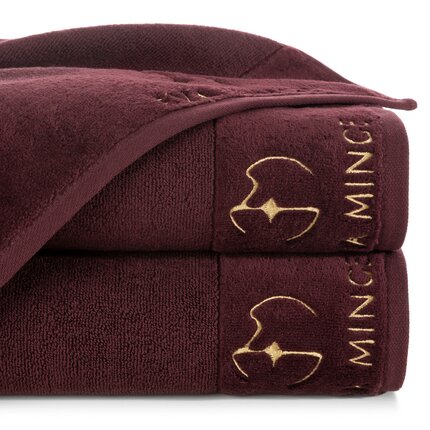 Zdjęcia - Ręcznik EVA MINGE  GAJA z bawełny frotte z welwetową bordiurą i haftem z lo