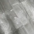 REINA LINE Zasłona NAZIR z welwetu zdobiona haftem w liście monstery - 140 x 250 cm - szary 5