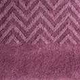 REINA LINE Ręcznik ELA w kolorze fioletowym, z żakardowym geometrycznym wzorem - 70 x 140 cm - fioletowy 2