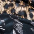 EWA MINGE Komplet pościeli z makosatyny, najwyższej jakości satyny bawełnianej AGNESE z designerskim wzorem i efektem 3D - 220 x 200 cm, 2 szt. 70 x 80 cm - czarny/brązowy 4