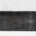 Zasłona z welwetu zdobiona pasem tkaniny z moherową nicią oraz połyskliwych czarnych cekinów - 140 x 250 cm - biały 8