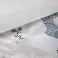 TERRA COLLECTION Komplet pościeli SEVILLE z makosatyny bawełnianej z motywem kwiatów peonii - 220 x 200 cm - biały 10