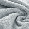 Ręcznik klasyczny podkreślony żakardową bordiurą w pasy - 50 x 90 cm - srebrny 5