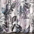 Zasłona LILIA w stylu eko z malarskim nadrukiem barwnych liści - 140 x 270 cm - biały 3
