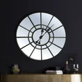 Dekoracyjny zegar ścienny w stylu vintage z metalu i szkła - 50 x 5 x 50 cm - czarny 10