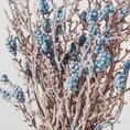 TRAWA OZDOBNA bukiet mały, kwiat sztuczny dekoracyjny - dł. 34 cm dł. z kwiatami 20 cm - jasnoniebieski 2