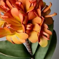 KLIWIA POMARAŃCZOWA Sztuczny kwiat dekoracyjny z pianki foamiran - dł. 67 cm dł. kwiat 35 cm śr. 15 cm - pomarańczowy 2