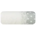 Ręcznik z naszywaną bordiurą i koronką - 50 x 90 cm - kremowy 3