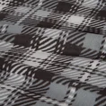 Akrylowy koc z motywem kraty - 150 x 200 cm - stalowy 5