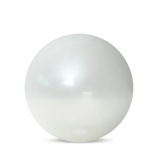 Figurka kula GABI ręcznie wykonany ze szkła artystycznego z perłową poświatą - ∅ 11 x 11 cm - biały