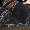 EVA MINGE Ręcznik MINGE 3 z bordiurą zdobioną fantazyjnym nadrukiem geometrycznym - 50 x 90 cm - czarny 4