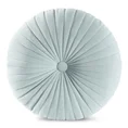 Okrągła poduszka dekoracyjna VELVET przeszywana tworząca wypukły wzór z wypełnieniem - ∅ 40 cm - srebrny 2