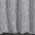 Zasłona ANIKA  w stylu eko z widocznym, grubszym splotem - 140 x 250 cm - stalowy 3