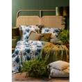 TERRA COLLECTION Komplet pościeli MONTENEGRO 2 z makosatyny bawełnianej z motywem kwiatowym - 160 x 200 cm - niebieski 8
