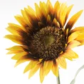 SŁONECZNIK kwiat sztuczny dekoracyjny z płatkami z jedwabistej tkaniny - ∅ 12 x 74 cm - żółty 2