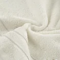 Ręcznik EMINA bawełniany z bordiurą podkreśloną klasycznymi paskami - 50 x 90 cm - kremowy 5