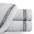 PIERRE CARDIN Ręcznik TOM w kolorze srebrnym, z żakardową bordiurą - 50 x 90 cm - srebrny 1