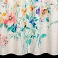 Zasłona AMELIA z tkaniny z dodatkiem lnu z barwnym kwiatowym motywem - 140 x 260 cm - naturalny 3