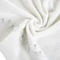 Ręcznik z żakardową bordiurą zdobioną chwostami z efektem 3D - 50 x 90 cm - kremowy 5