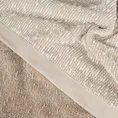 Komplet ręczników TAMINA z efektem bukli - 37 x 25 x 10 cm - jasnobrązowy 6