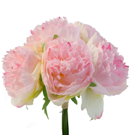 PEONIA - PIWONIA bukiet, kwiat sztuczny dekoracyjny - ∅ 26 x 31 cm - jasnoróżowy