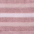 EUROFIRANY CLASSIC Ręcznik bawełniany GRACJA z ozdobną bordiurą w pasy - 70 x 140 cm - liliowy 2