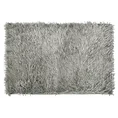 Dywanik SHAGGY z długimi ozdobnymi frędzlami - 60 x 90 cm - srebrny 2
