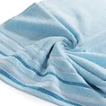 Ręcznik LIVIA  z kolorowymi paskami tkanymi we wzór jodełki - 50 x 90 cm - niebieski 5