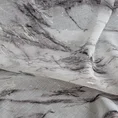 Zasłona z lekkiej tkaniny z srebrnym wzorem marmurkowym - 140 x 270 cm - biały 9