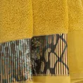 EWA MINGE Komplet ręczników CARLA w eleganckim opakowaniu, idealne na prezent! - 2 szt. 70 x 140 cm - musztardowy 4