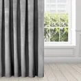 Zasłona SUZANA z miękkiego welwetu o aksamitnej strukturze - 140 x 250 cm - stalowy 1