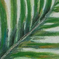 Obraz PALMLEAF ręcznie malowany na płótnie - 60 x 60 cm - kremowy 2
