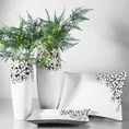 Wazon ceramiczny z ażurowym zdobieniem w formie kwiatów - ∅ 14 x 34 cm - biały 3