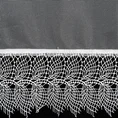 Firana SARI z drobnej siateczki zakończona ozdobną koronką - 300 x 145 cm - biały 9