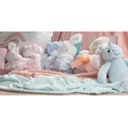 Zestaw koc dziecięcy z zabawką przytulanką króliczek - 100 x 75 cm - różowy 5