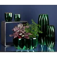 Wazon NEGRO ze szkła artystycznego zielono-miedziany - ∅ 10 x 20 cm - zielony 4