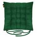 ADORE dwustronna welurowa poduszka siedziskowa na krzesło z szesnastoma pikowaniami, gramatura 195 g/m2 - 40 x 40 x 6 cm - zielony 2