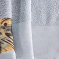 EWA MINGE Komplet ręczników COLLIN w eleganckim opakowaniu, idealne na prezent! - 2 szt. 50 x 90 cm - srebrny 4