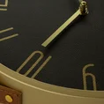 Dekoracyjny zegar ścienny wiszący na pasku - 30 x 4 x 30 cm - czarny 2