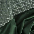 Zasłona MARGOT z welwetu z ozdobnym pasem zdobionym haftem oraz lśniącymi cekinami - 140 x 250 cm - ciemnozielony 6