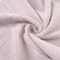 Ręcznik z elegancką bordiurą w lśniące pasy - 70 x 140 cm - pudrowy róż 5