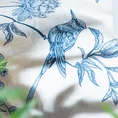 TERRA COLLECTION Komplet pościeli PALERMO 6 z makosatyny bawełnianej z motywem ptaków i kwiatów - 220 x 200 cm - jasnoniebieski 7