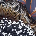 LIMITED COLLECTION Pościel PEONIA 3 makosatyny bawełnianej z motywem kwitnących peonii PASJA CZERNI - 220 x 200 cm - czarny 7