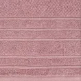 Ręcznik z welurową bordiurą przetykaną błyszczącą nicią - 30 x 50 cm - liliowy 2