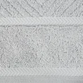 REINA LINE Ręcznik z bawełny zdobiony wzorem w zygzaki z gładką bordiurą - 50 x 90 cm - srebrny 2