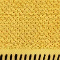 Ręcznik MABEL z kontrastującym obszyciem na krawędzi - 50 x 90 cm - musztardowy 2