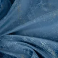 Zasłona ADRIA z miękkiego welwetu z przecieranym wzorem - 140 x 270 cm - niebieski 10