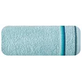 Ręcznik z delikatnym ozdobnym stebnowaniem - 70 x 140 cm - niebieski 3