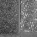 Komplet ręczników TAMINA z efektem bukli - 37 x 25 x 10 cm - stalowy 5